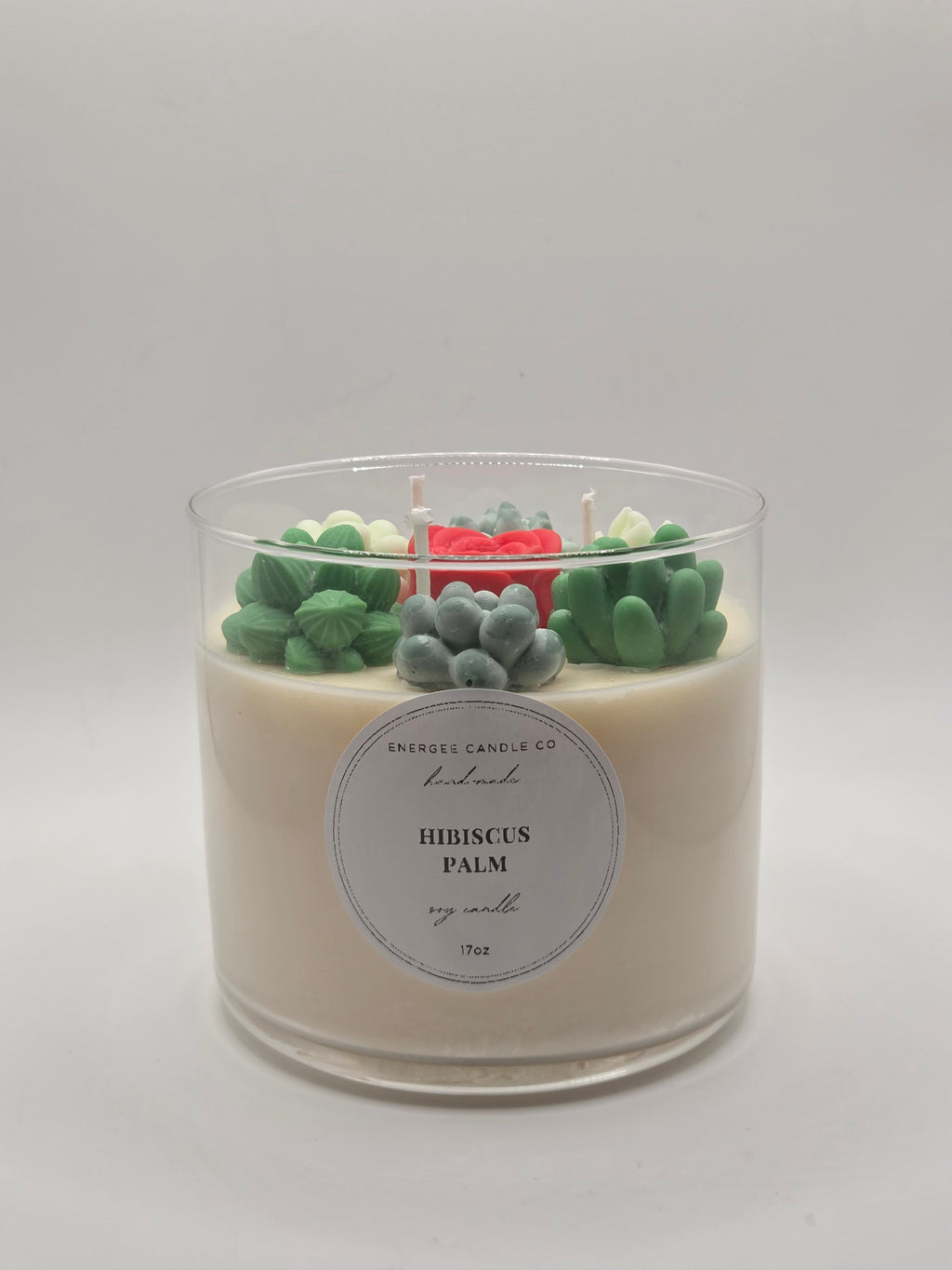 Hibiscus Palm Candle