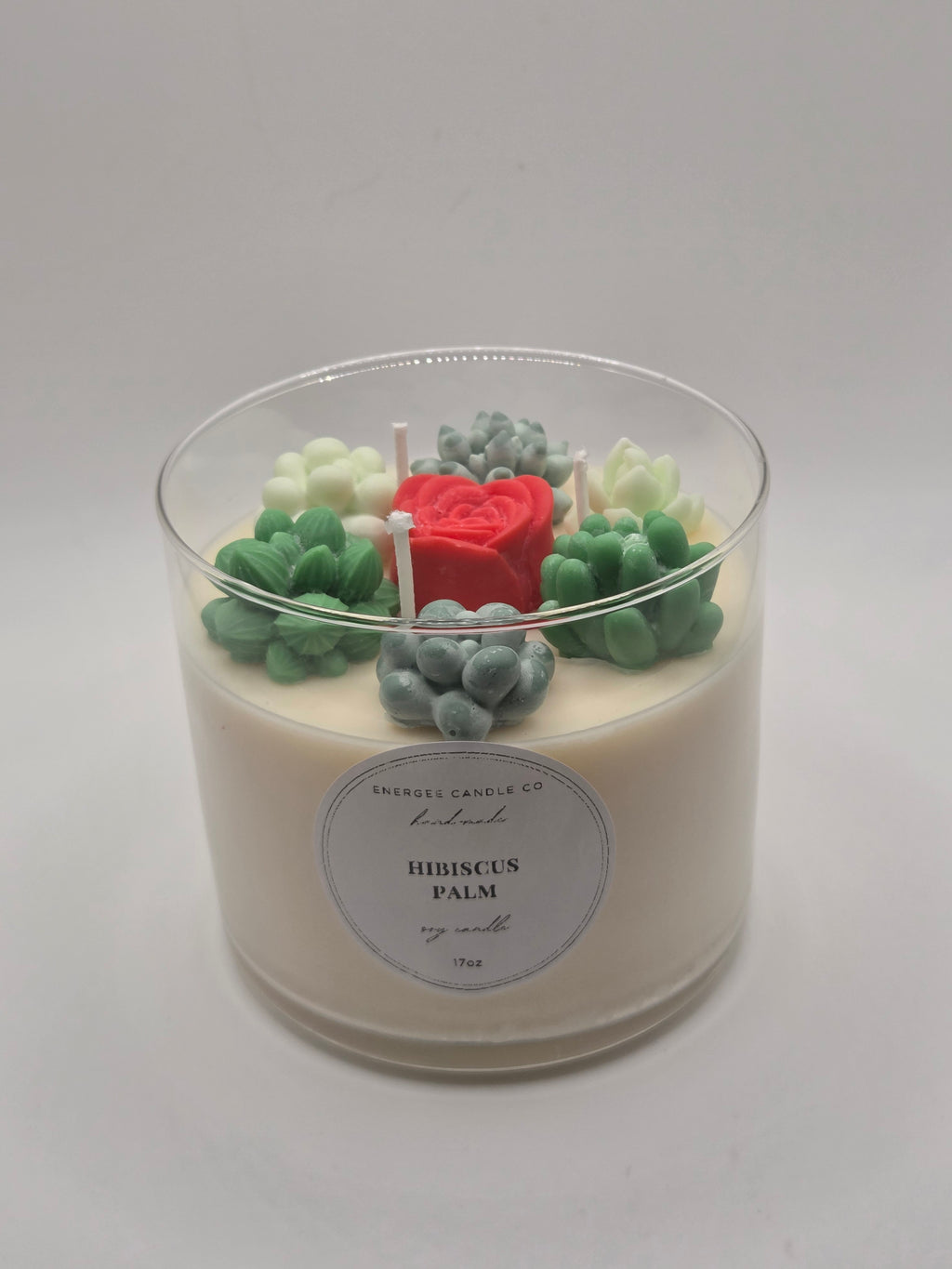Hibiscus Palm Candle